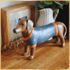 Retro Resin Sausage Dog