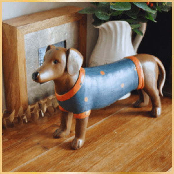 Retro Resin Sausage Dog