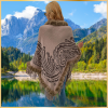Classy Poncho Fur Collar