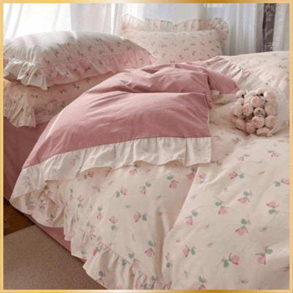 4 Bedding Sheet Quilt Cover Set