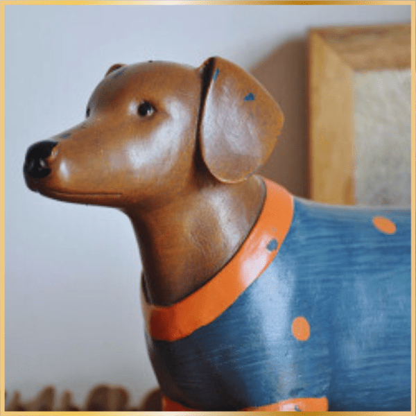 Retro Resin Sausage Dog