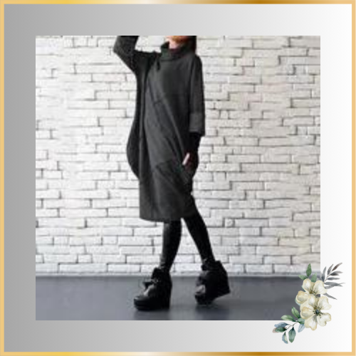 Poncho Cloak Overcoat Dress