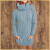 5 Knitted Dress Sweater Turtleneck