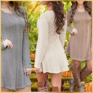 Untitled design (92) Short Knitted Dress