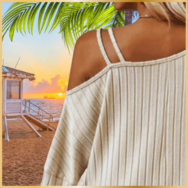 Off-Shoulder Summer Sweater