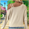 Off-Shoulder Summer Sweater