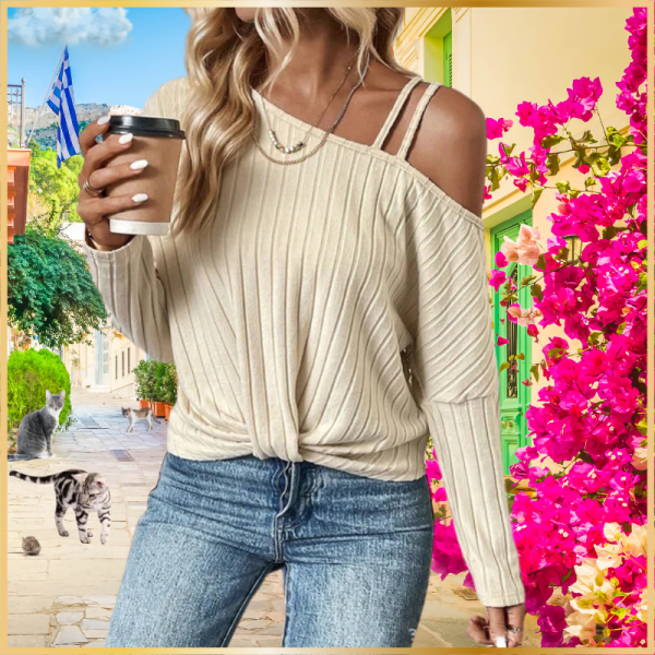 Off-Shoulder Summer Sweater
