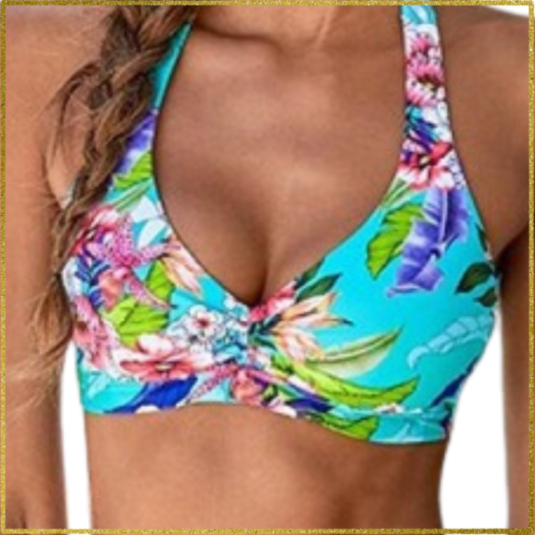 Floral Halter Bandage Bikini