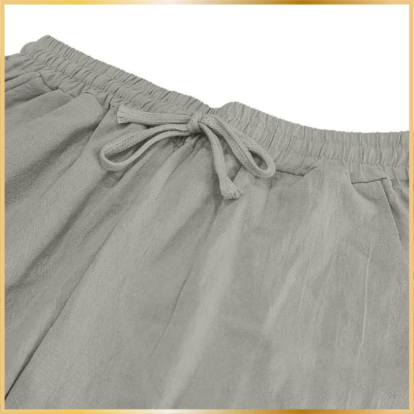 Cotton And Linen Loose Trousers