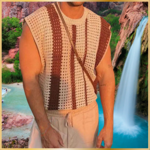 Striped Transparent Knitted Top