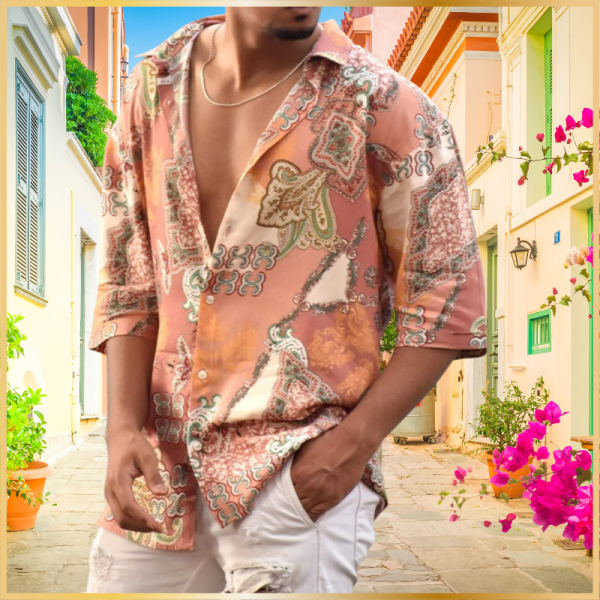 Loose Printed Short Sleeve Shirt