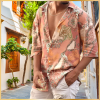 Loose Printed Short Sleeve Shirt