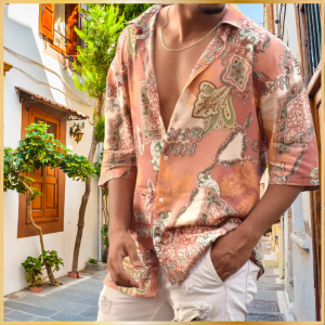 Loose Printed Short Sleeve Shirt