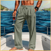 Cotton And Linen Loose Trousers