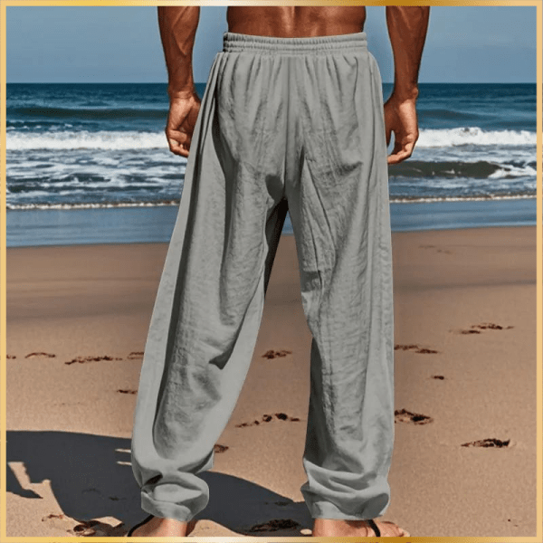 Cotton And Linen Loose Trousers