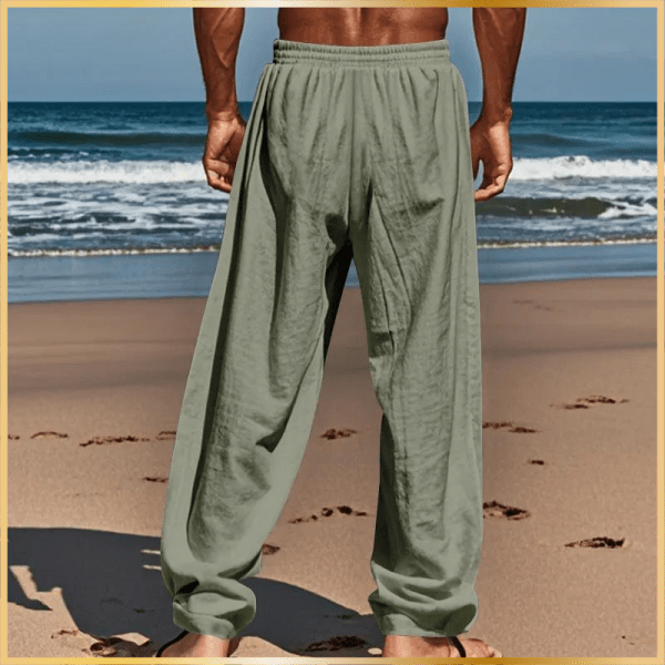 Cotton And Linen Loose Trousers