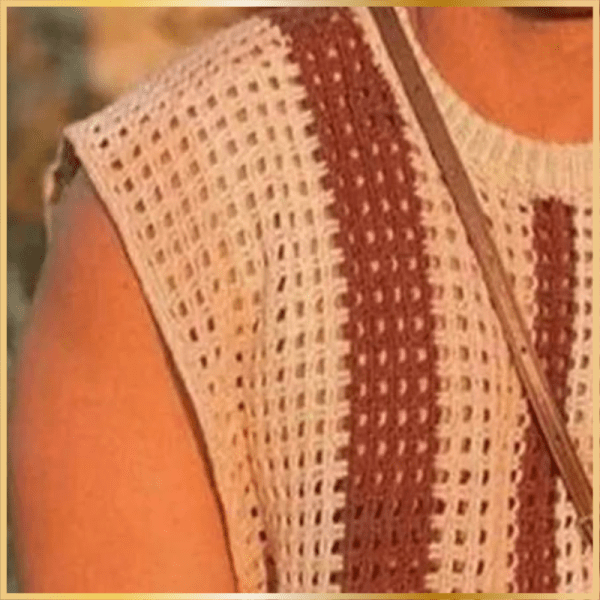 Striped Transparent Knitted Top