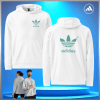 9 Adidas Fleece Hoodie Hooded Sweatshirt Adidas Pullover