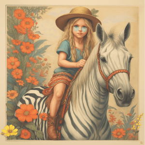 1 The Flower Trail - Print on Canvas