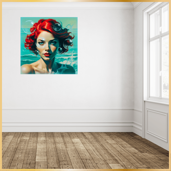 Sapphire Tide - Print on Canvas