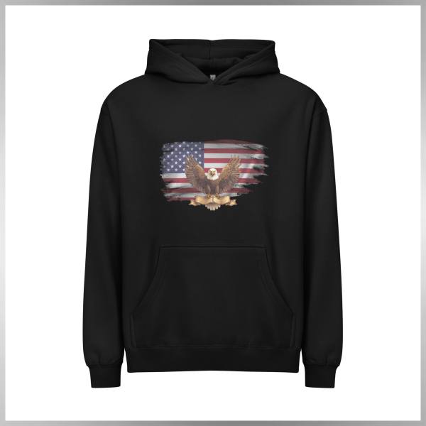 Box Fit Hoodie - USA Patriot