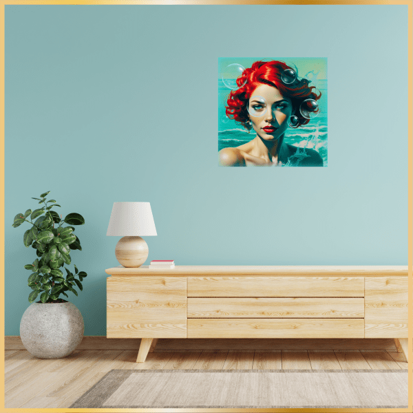 Sapphire Tide - Print on Canvas